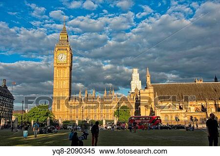 Stock Photography - Big ben, England, United Kingdom, Great Britain, Heritage, Holiday, Houses of parliament, Landmark, London, Tourism, Tr.. Fotosearch