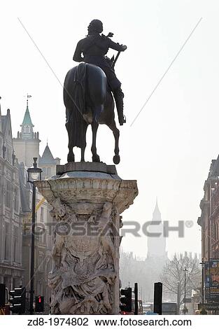 big ben from charles I statue in trafalgar square. View Large Photo Image Stock Image - big ben from charles I statue in trafalgar square.. Fotosearch