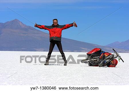 Bike on Salar de Coipasa in Bolivia View Large Photo Image Stock Photograph - Bike on Salar de Coipasa in Bolivia. Fotosearch