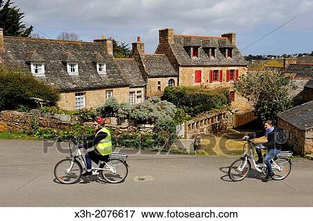 bike ride around Trebeurden, Cotes-d? Armor department, Region of Brittany, France, Europe. View Large Photo Image Stock Photo - bike ride around Trebeurden, Cotes-d? Armor department, Region of Brittany, France, Europe.. Fotosearch