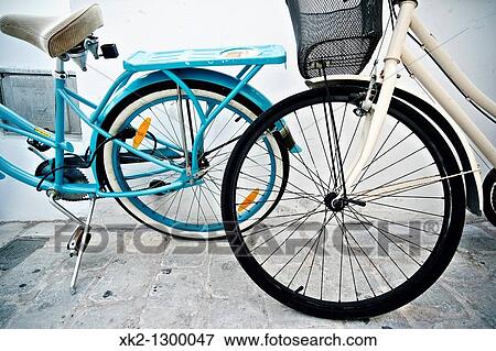 Bikes, old town, Ciutadella de Menorca, Minorca, Balearic Islands, Spain. View Large Photo Image Stock Photo - Bikes, old town, Ciutadella de Menorca, Minorca, Balearic Islands, Spain.. Fotosearch