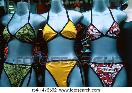 Bikinis on mannequins in the Khaosan Road in Bangkok View Large Photo Image Stock Image - Bikinis on mannequins in the Khaosan Road in Bangkok. Fotosearch