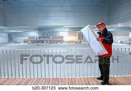 Stock Image - Bilbao exhibition centre -BEC- under construction (March, 2003). Barakaldo, Biscay. Euskadi, Spain. Fotosearch