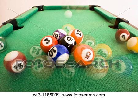 Stock Photo - Billiards, break. Fotosearch