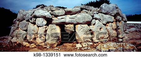 Biniac-l? Argentina Naveta of Menorca Biosphere Reserve Balearic Islands Spain. View Large Photo Image Stock Image - Biniac-l? Argentina Naveta of Menorca Biosphere Reserve Balearic Islands Spain.. Fotosearch