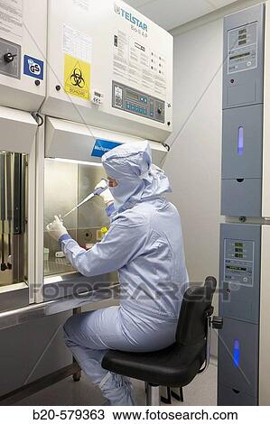 Biological safety cabinet. Production room, grade B. Clean room. Laboratory, Fundaci? n Inbiomed, Genetrix Group. Center for research in stem cells and regenerative medicine. Donostia, San Sebastian, Euskadi. Spain. View Large Photo Image Stock Image - Biological safety cabinet. Production room, grade B. Clean room. Laboratory, Fundaci? n Inbiomed, Genetrix Group. Center for research in stem cells and regenerative medicine. Donostia, San Sebastian, Euskadi. Spain.. Fotosearch