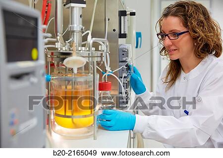 Stock Photo - BIOSTAT fermenter. Bioprocess Laboratory. Energy and Environment Division. Tecnalia Research and Innovation. Miano. Alava. Basque Country. Spain.. Fotosearch
