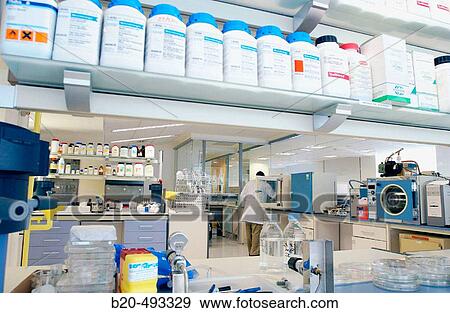 Stock Photo - Biotechnology lab.. Fotosearch