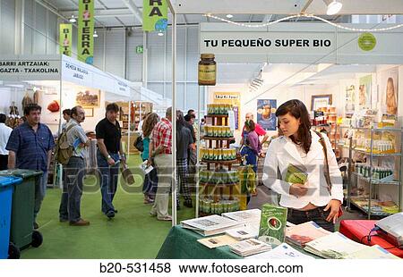 Bioterra, fair of organic products, ecological management and the environment, FICOBA, Basque Coast International Fair. Irun, Gipuzkoa, Basque Country, Spain View Large Photo Image Stock Photo - Bioterra, fair of organic products, ecological management and the environment, FICOBA, Basque Coast International Fair. Irun, Gipuzkoa, Basque Country, Spain. Fotosearch