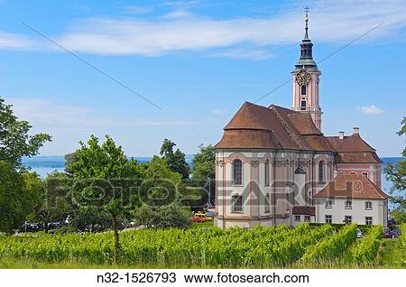 Birnau, Monastery Birnau, Birnau sanctuary, Marian pilgrimage church, Baden-Wuerttemberg, Germany, Lake constance, Bodensee, Europe. View Large Photo Image Stock Image - Birnau, Monastery Birnau, Birnau sanctuary, Marian pilgrimage church, Baden-Wuerttemberg, Germany, Lake constance, Bodensee, Europe.. Fotosearch
