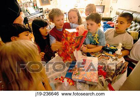 Stock Photograph - Birthday and presents. Fotosearch