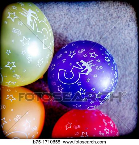Birthday party balloons View Large Photo Image Stock Photography - Birthday party balloons. Fotosearch