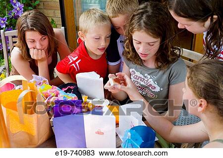 Stock Image - Birthday party. Fotosearch