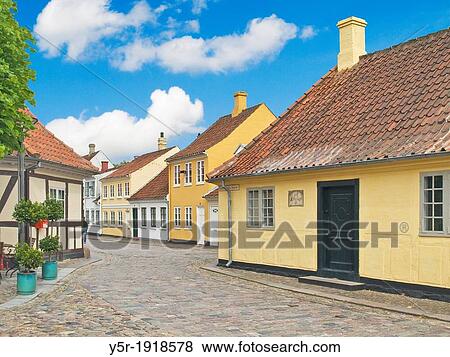 Birthplace from the writer Hans Christian Andersen, Odense Municipality, Region Syddanmark, Funen island, Denmark, Europe View Large Photo Image Stock Photo - Birthplace from the writer Hans Christian Andersen, Odense Municipality, Region Syddanmark, Funen island, Denmark, Europe. Fotosearch