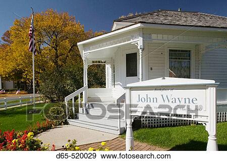 Birthplace of John Wayne. Actor and Cowboy Icon. Winterset. Madison County. Iowa. USA. View Large Photo Image Stock Photo - Birthplace of John Wayne. Actor and Cowboy Icon. Winterset. Madison County. Iowa. USA.. Fotosearch