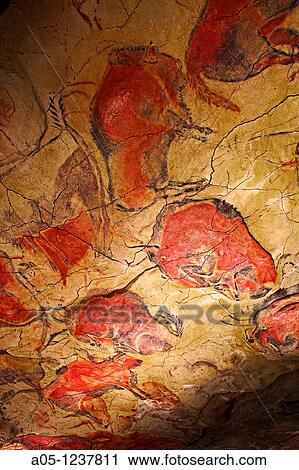 Bisons in Altamira's reproduction cave Neo Cave Upper Paleolithic cave paintings Altamira museum UNESCO World Heritage Santillana del Mar Spain View Large Photo Image Stock Image - Bisons in Altamira's reproduction cave Neo Cave Upper Paleolithic cave paintings Altamira museum UNESCO World Heritage Santillana del Mar Spain. Fotosearch
