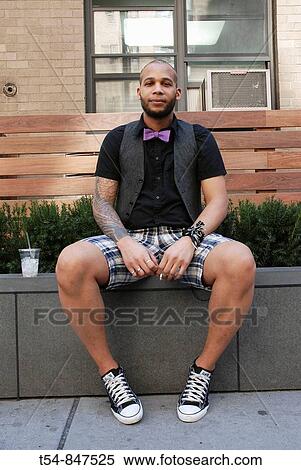 Stock Photography - Black Artist in Manhattan, New York, USA. Fotosearch