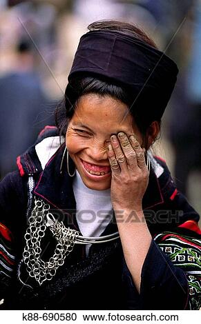 Black Hmong minority woman, Sapa, Lao Cai Province, Vietnam View Large Photo Image Stock Image - Black Hmong minority woman, Sapa, Lao Cai Province, Vietnam. Fotosearch