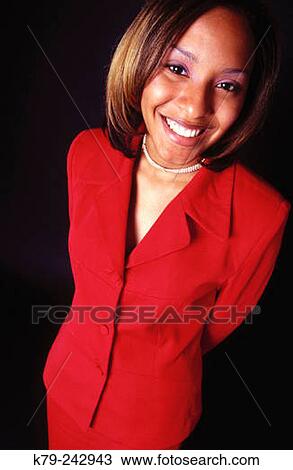 Black woman wearing business suit with a big smile. View Large Photo Image Stock Image - Black woman wearing business suit with a big smile.. Fotosearch