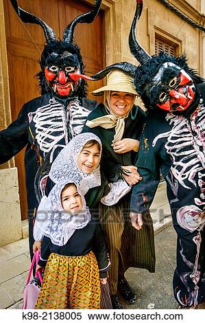 Stock Photography - blessing of the animals in Sant Antoni, pattern pets, Llucmajor, Mallorca, Balearic Islands, Spain.. Fotosearch