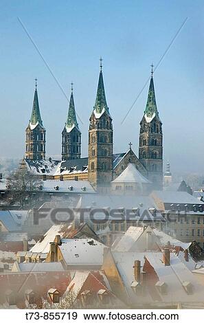 Blick Richtung Dom-Bamberg View Large Photo Image Stock Photo - Blick Richtung Dom-Bamberg. Fotosearch
