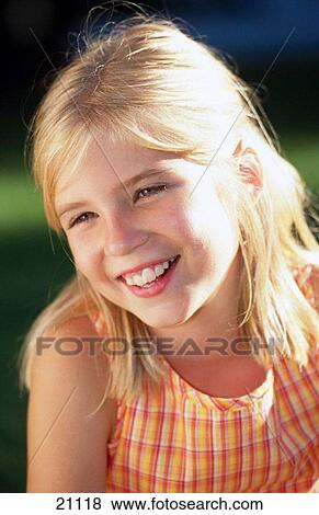 Stock Photo - Blond girl. Fotosearch