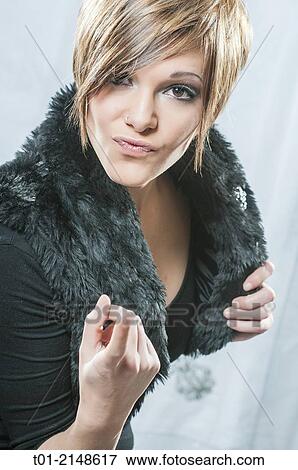 Stock Photo - blonde Fashion girl.. Fotosearch