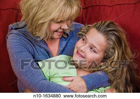 Blonde mother and daughter View Large Photo Image Stock Image - Blonde mother and daughter. Fotosearch