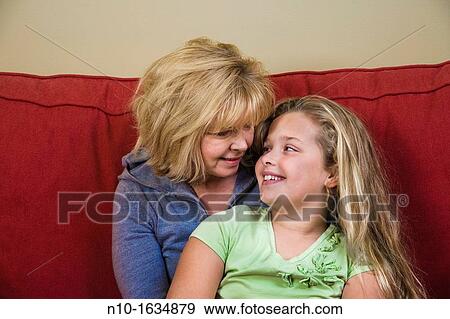 Blonde mother and daughter View Large Photo Image Stock Photo - Blonde mother and daughter. Fotosearch