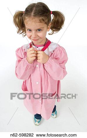 Stock Image - Blonde schoolgirl. Fotosearch