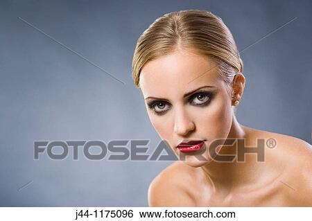 Blonde woman, portrait View Large Photo Image Stock Photograph - Blonde woman, portrait. Fotosearch
