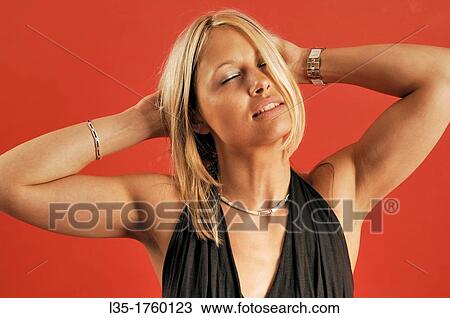 Blonde young woman View Large Photo Image Stock Image - Blonde young woman. Fotosearch