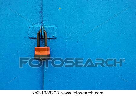 Blue Door and Red Lock. Vladivostok. Russia View Large Photo Image Stock Photo - Blue Door and Red Lock. Vladivostok. Russia. Fotosearch