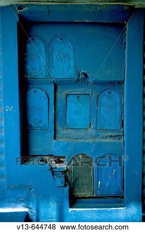 Stock Photo - Blue electric boxes. Fotosearch