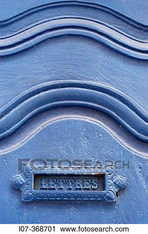 Blue letter box. Cassis. Riviera. France View Large Photo Image Stock Image - Blue letter box. Cassis. Riviera. France. Fotosearch