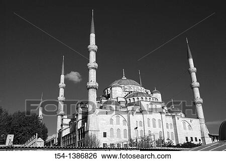 Blue Mosque in Istanbul View Large Photo Image Stock Photograph - Blue Mosque in Istanbul. Fotosearch