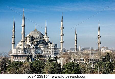 Picture - Blue Mosque, Istanbul, Turkey. Fotosearch