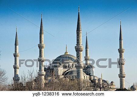 Blue Mosque, Istanbul, Turkey View Large Photo Image Stock Photograph - Blue Mosque, Istanbul, Turkey. Fotosearch