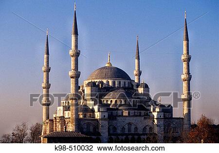 Blue Mosque (Sultan Ahmed mosque), Sultanahmet, Istanbul. Turkey View Large Photo Image Stock Image - Blue Mosque (Sultan Ahmed mosque), Sultanahmet, Istanbul. Turkey. Fotosearch