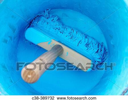 blue paint brush View Large Photo Image Stock Image - blue paint brush. Fotosearch