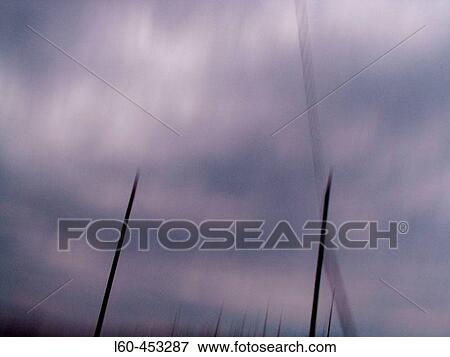 Stock Photo - Blurred power lines. Fotosearch