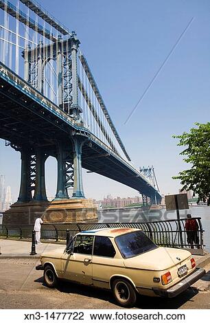BMW Car, Manhattan Bridge, East River, Manhattan, New York City, New York. USA. View Large Photo Image Stock Image - BMW Car, Manhattan Bridge, East River, Manhattan, New York City, New York. USA.. Fotosearch