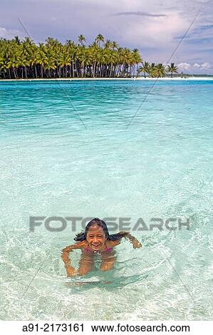 Stock Image - Boarding house "Motu Paradis" on an islet (motu). Bora Bora island. French Polynesia"". Fotosearch