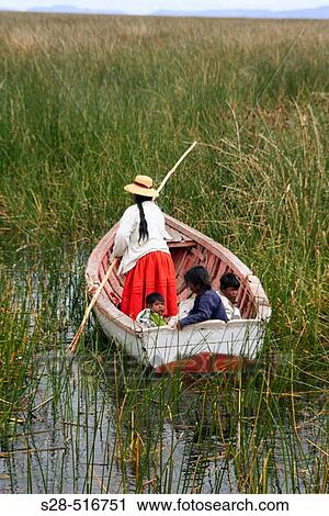 Boat near Uros Islands, Lake Titicaca View Large Photo Image Stock Image - Boat near Uros Islands, Lake Titicaca. Fotosearch