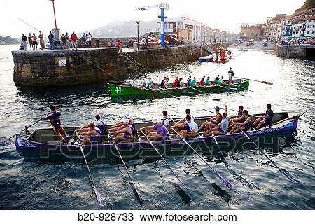 Boat race training,? traineras?, port, San Sebastian, Donostia, Gipuzkoa, Basque Country, Spain View Large Photo Image Stock Image - Boat race training,? traineras?, port, San Sebastian, Donostia, Gipuzkoa, Basque Country, Spain. Fotosearch