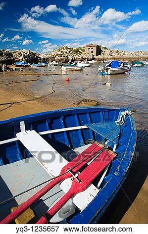 Boats in port. Langostero de Islares, Castro Urdiales, Cantabria, Spain. View Large Photo Image Stock Photo - Boats in port. Langostero de Islares, Castro Urdiales, Cantabria, Spain.. Fotosearch