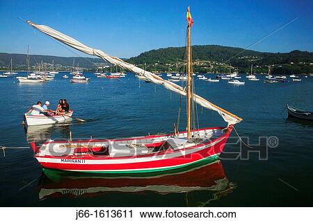 boats in Redes, Betanzos estuary Corua View Large Photo Image Stock Image - boats in Redes, Betanzos estuary Corua. Fotosearch