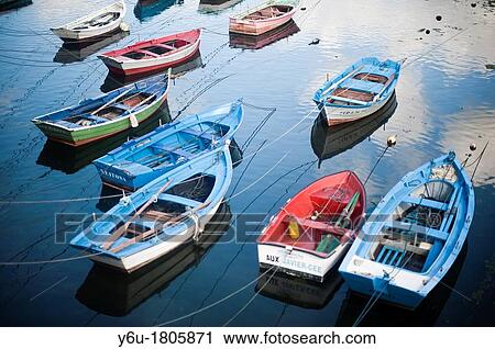 BOATS MOORED IN THE HARBOR-CEE- GALICIA -SPAIN. View Large Photo Image Stock Image - BOATS MOORED IN THE HARBOR-CEE- GALICIA -SPAIN.. Fotosearch