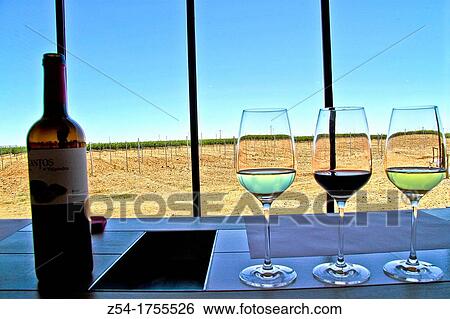 Stock Photograph - Bodega taste room in Rueda, Castile and Le? n, Spain. Fotosearch