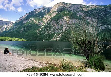 Bohinjsko lake - Bohinjsko Jezero -, Slovenia View Large Photo Image Picture - Bohinjsko lake - Bohinjsko Jezero -, Slovenia. Fotosearch